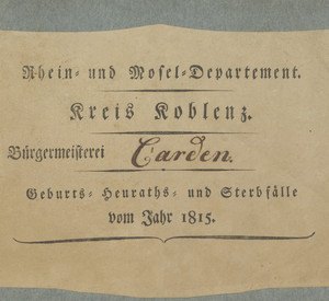 Personenstandsunterlagen 