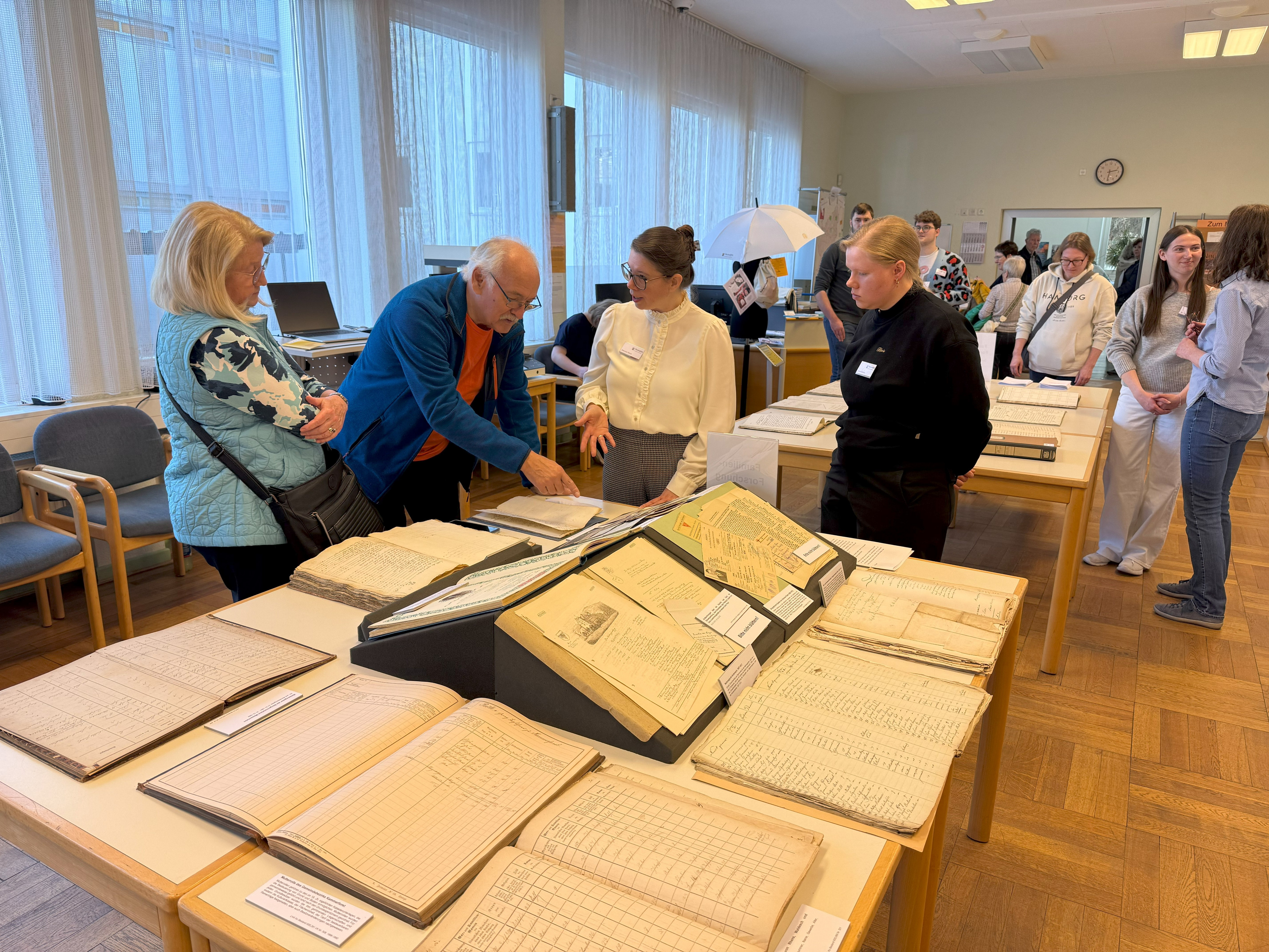 Besucherbetreuung im Lesesaal