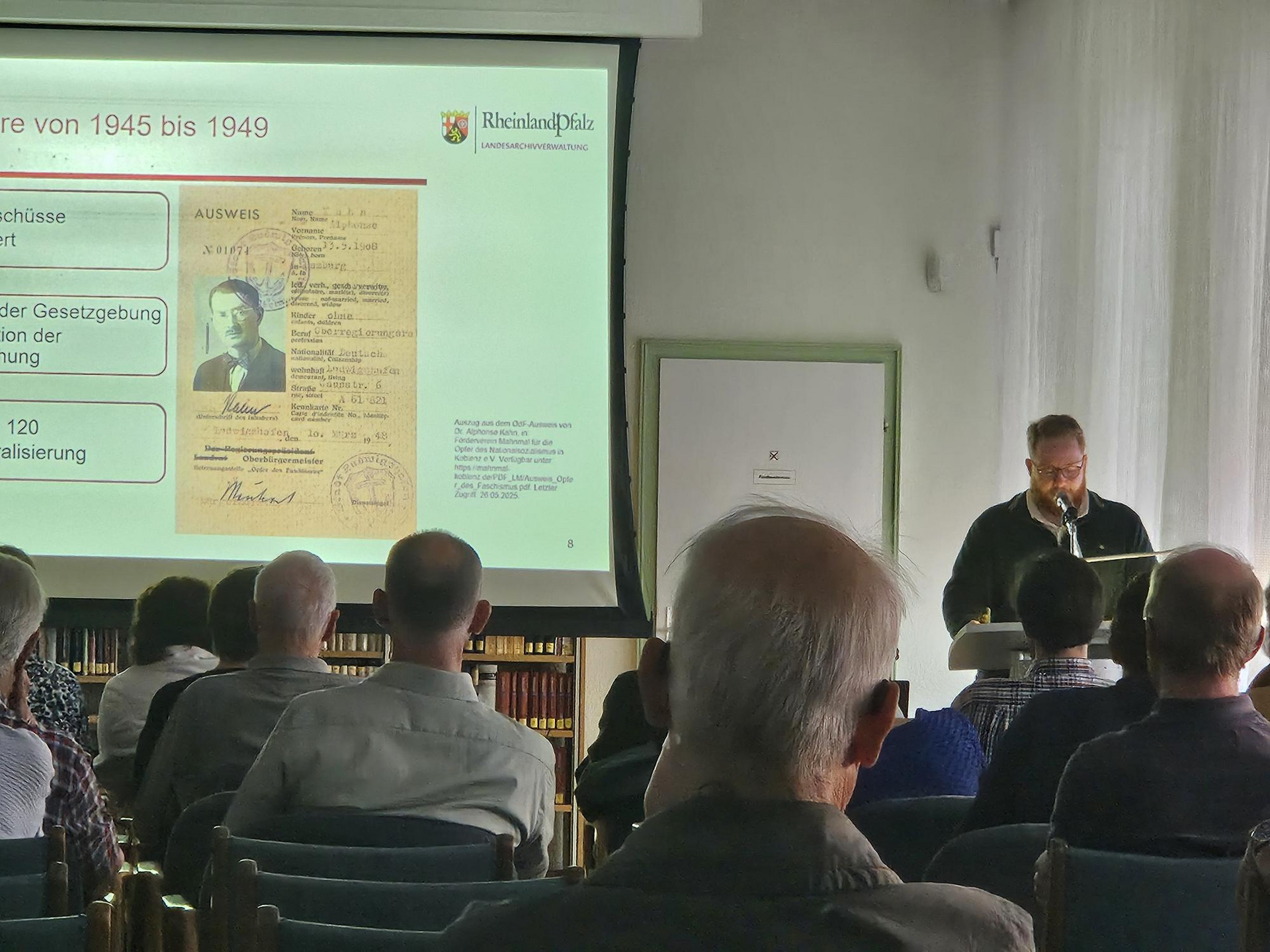 Vortrag von Herrn Weishaupt