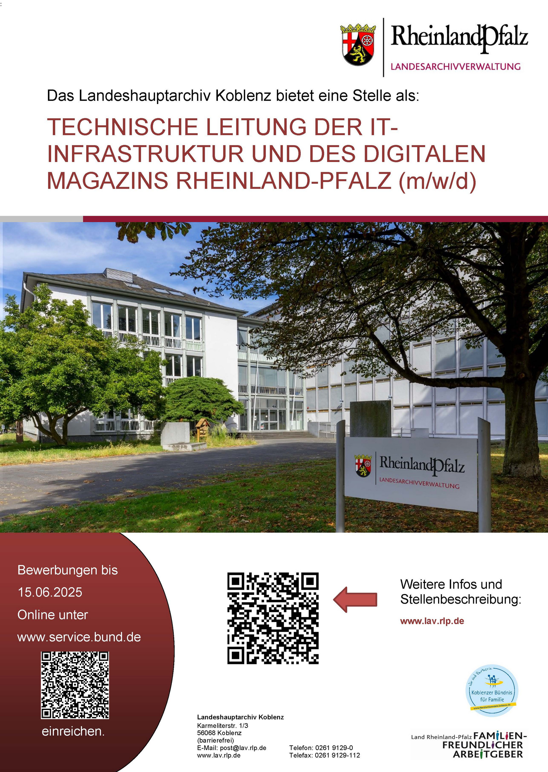 Stellenausschreibung technische Leitung IT