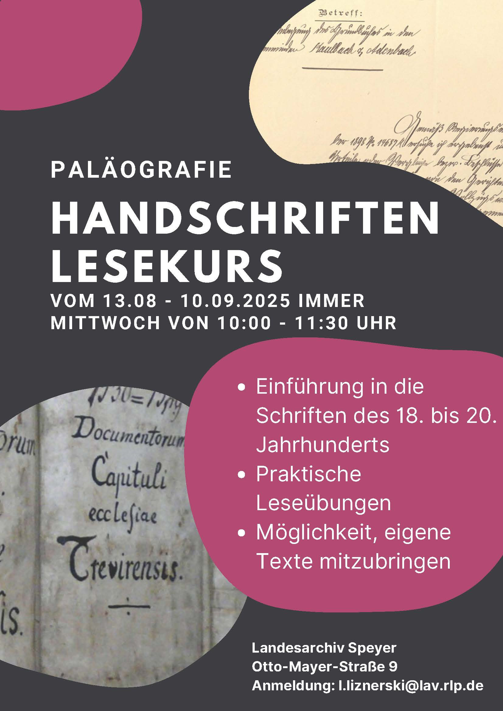 Lesekurs Speyer Lesekurs Speyer